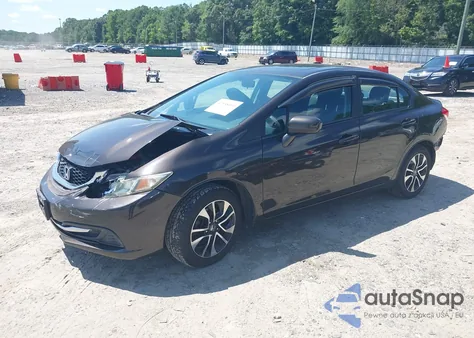 2014 Honda Civic Ex z USA, uszkodzony, nr VIN 2HGFB2F8XEH510602